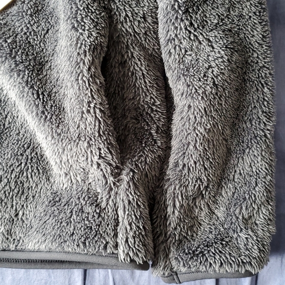 Uniqlo Fluffy Yarn Fleece Zip Jacket Dark Grey S - Picture 4 of 7